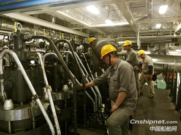 滬東中華造船13000噸6號船實現主機動車