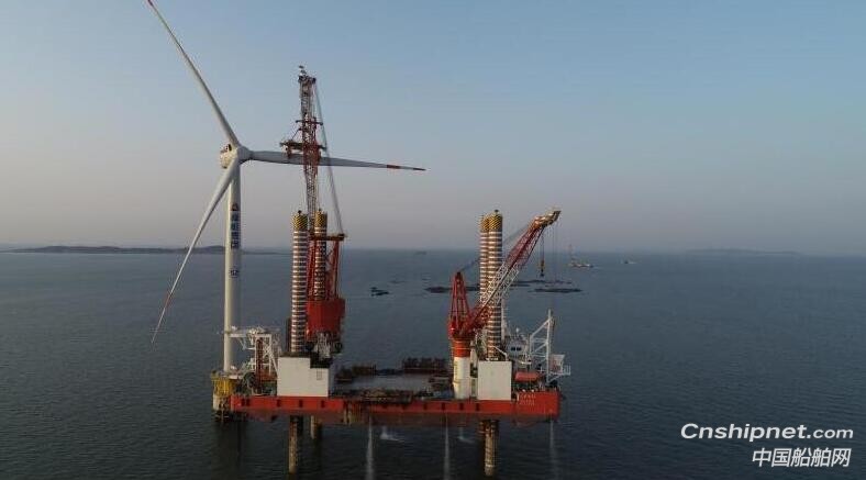 福船海工“大橋福船”號海上風電一體化作業移動平臺創新紀錄