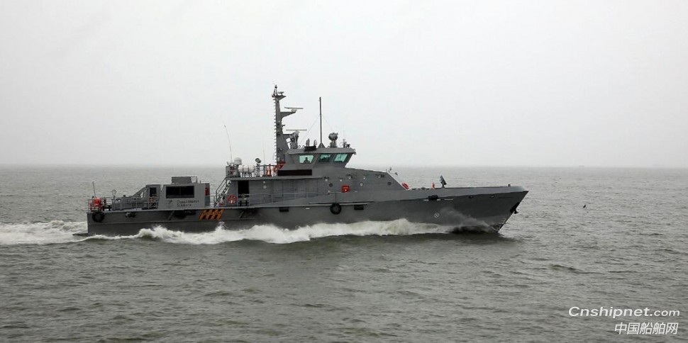 江龍船艇38.8m全鋁合金超高速巡邏船前三艘已交付