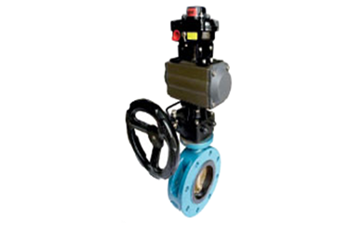 船用氣動帶手動操作蝶閥