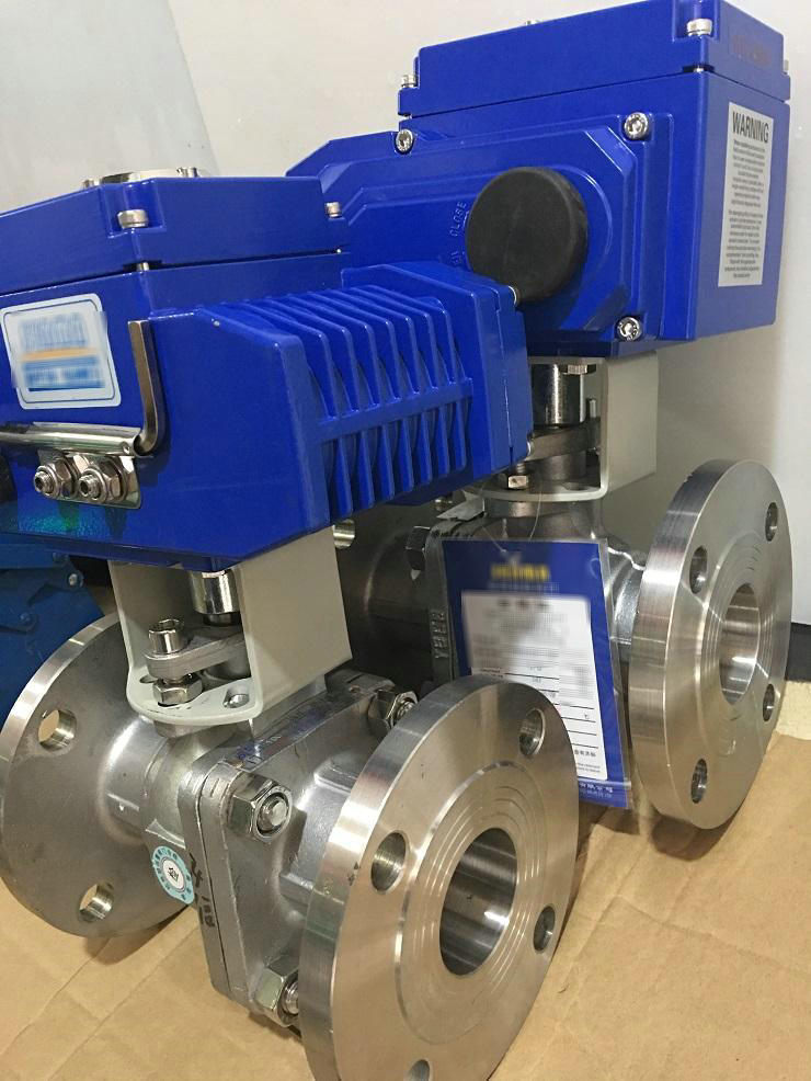 電動調(diào)節(jié)球閥，防爆電動調(diào)節(jié)球閥實物圖