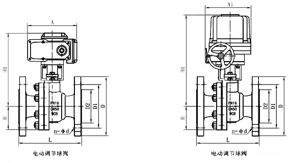 電動調(diào)節(jié)球閥，防爆電動調(diào)節(jié)球閥實物圖