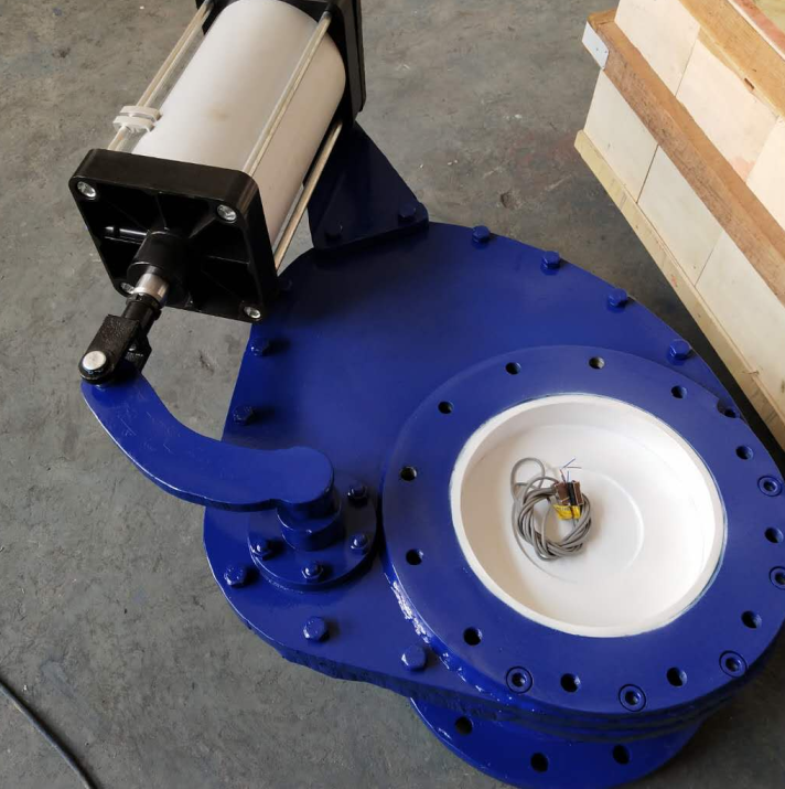 擺動式陶瓷進料閥規(guī)格型號BZ643TC實物圖（圖1）