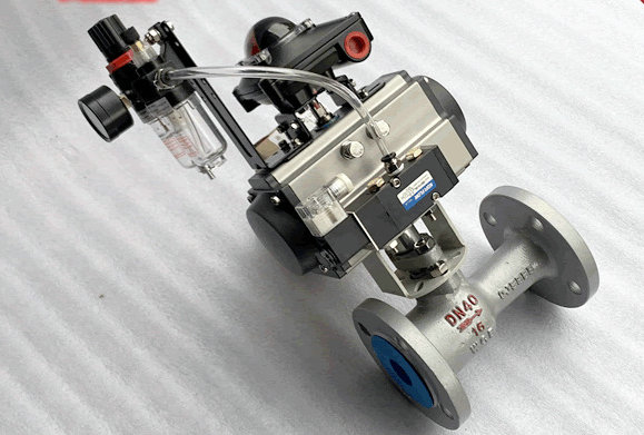 氣動高溫球閥,Q641M氣動高溫球閥實物圖片