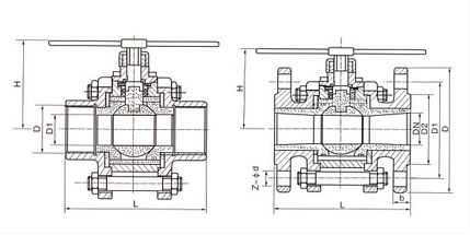 高壓球閥結構圖