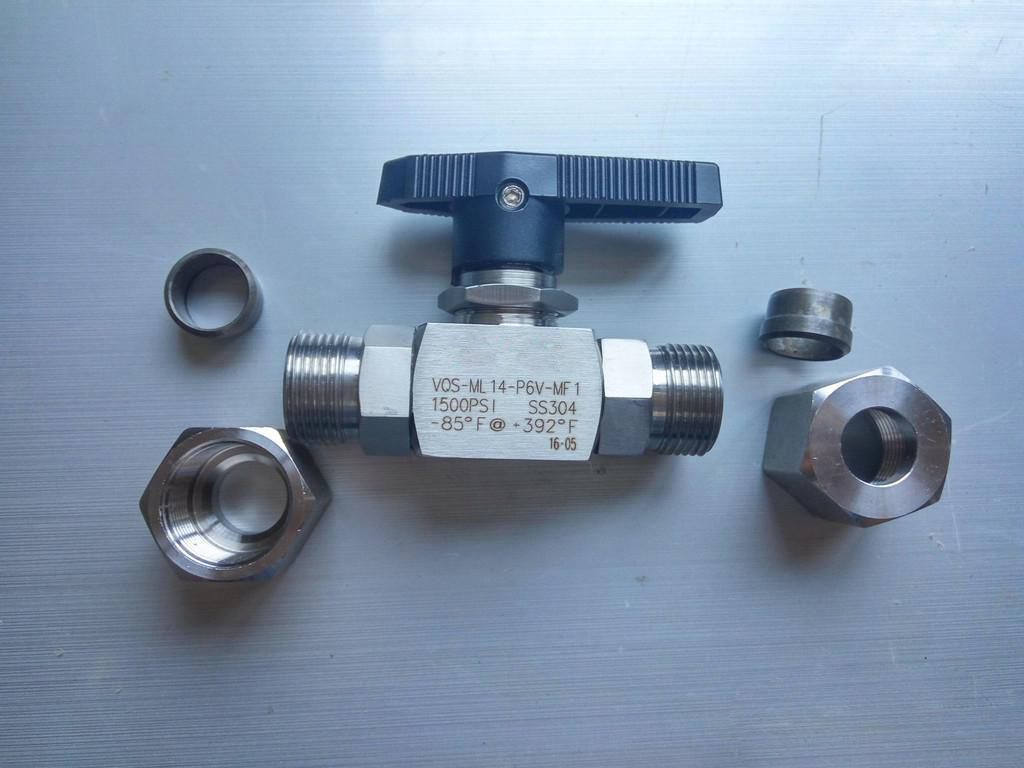 卡套球閥/不銹鋼卡套式球閥 Q91F實物圖2 卡套球閥/不銹鋼卡套式球閥 Q91F實物圖