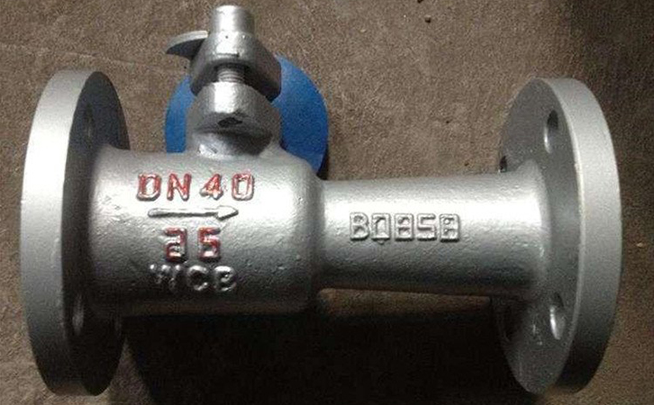 手動一體式球閥,一體式高溫球閥實物圖