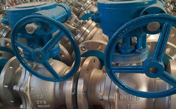 渦輪球閥,Q341F蝸輪傳動球閥實物圖